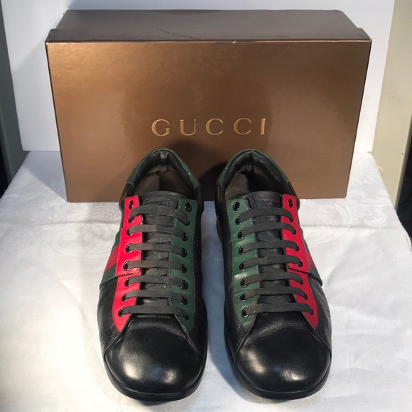 RARE GUCCI ACES, DISCONTINUED, RED, BLACK, & GREEN - Picture 3 of 7